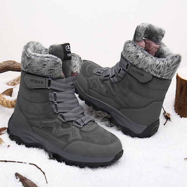 MARSON Men Boots Winter With Fur