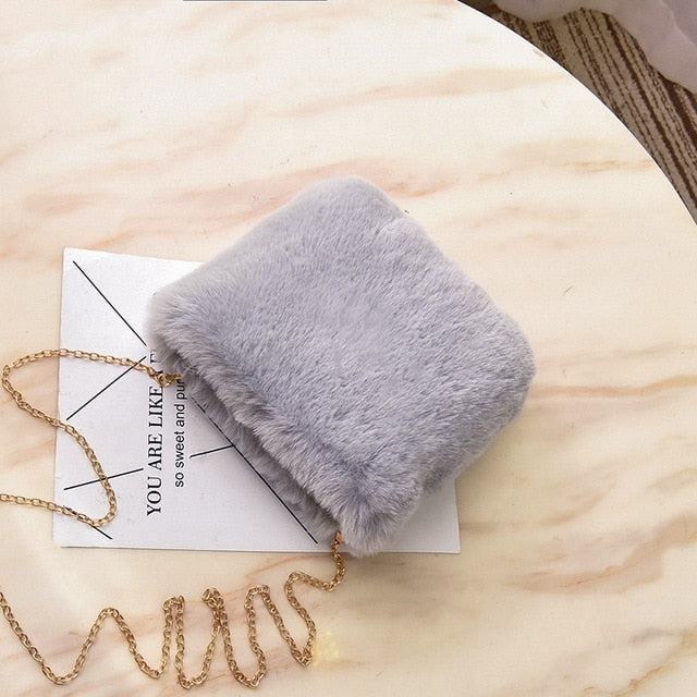 Faux Fur Crossbody Bags for Women