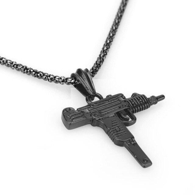 PUBG Game UZI Kolye GUN Shape Pendant Necklace