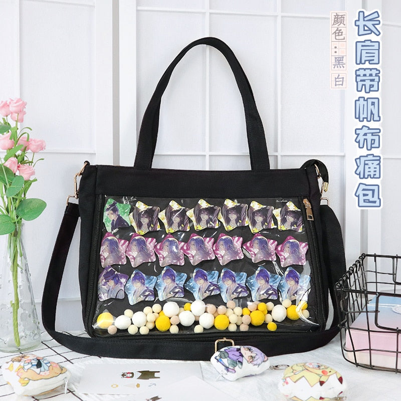 Comic Show Dolls Canvas Single Side Messenger Bag