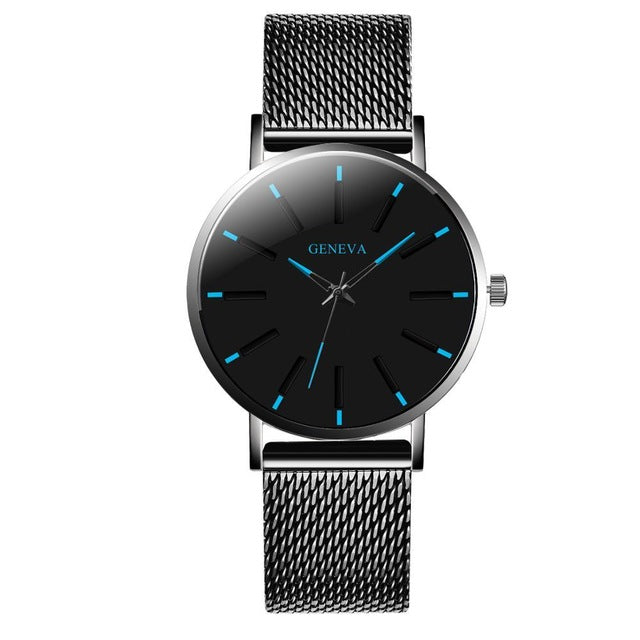 Watch Men Mesh Stainless Steel Business