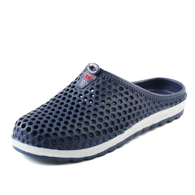 Summer Men Slippers 2019 Message Clogs Outdoor Garden Shoes