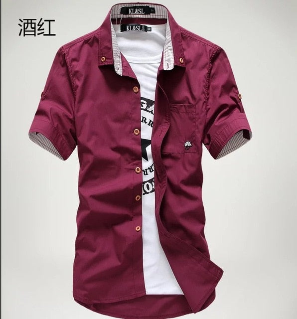 Business casual dress MEN'S shirt