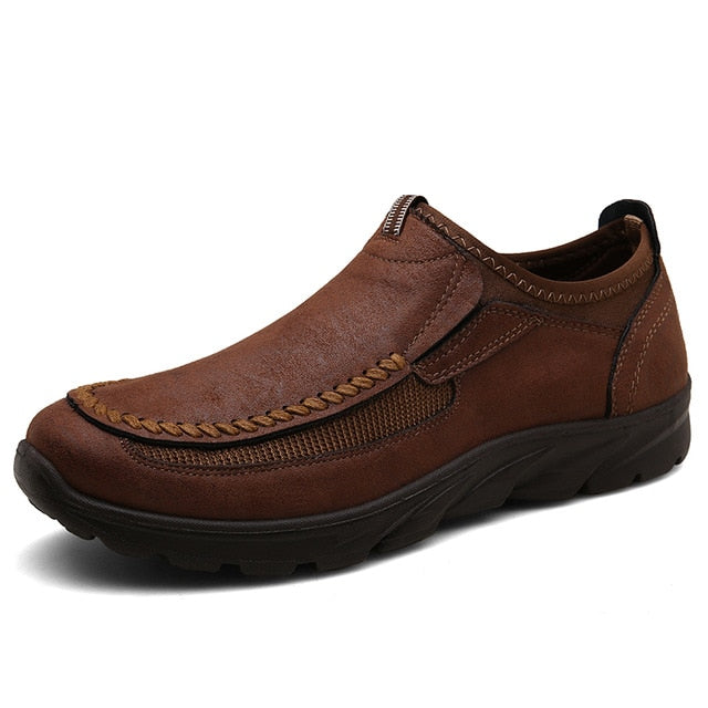 Men Casual Shoe split leather winter
