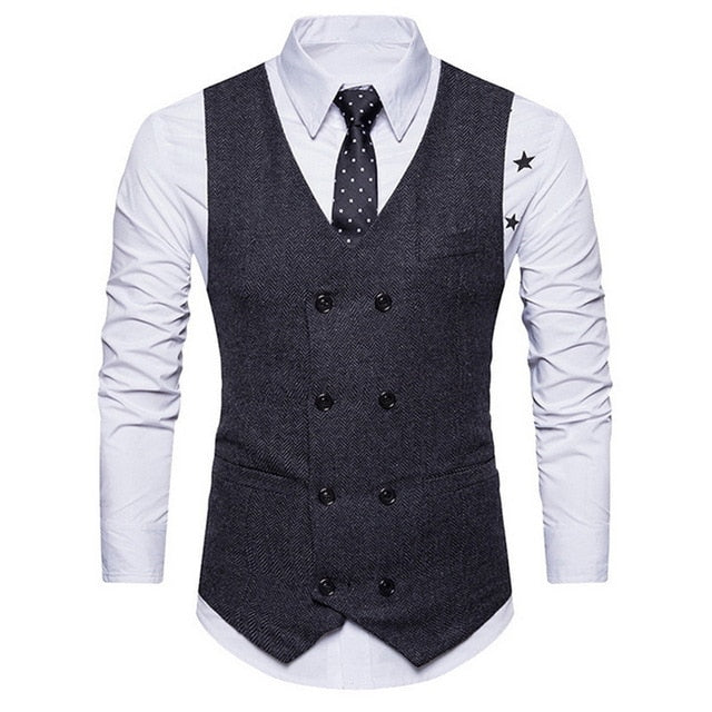 Men's Business Casual Clothing Groomsman three-piece Suit Blazers Jacket Pants Trousers Vest Sets