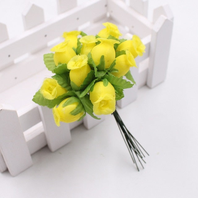 Artificial Flowers Mini Rose Bouquet