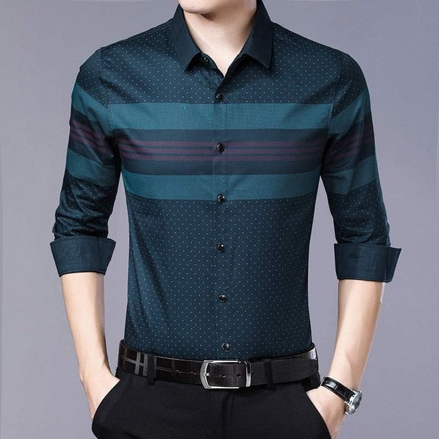 Slim fit vintage fashions men's shirt