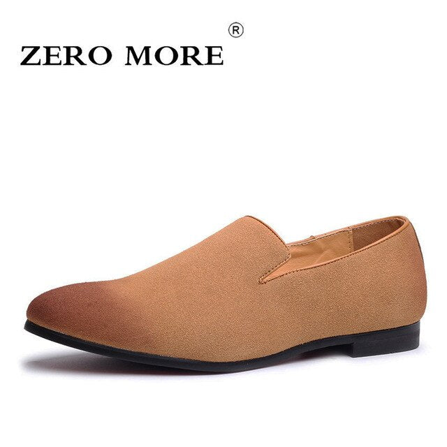 ZERO MORE Slip On Shoes Men Loafers Black 2019 Moccasins Solid Soft Mens Shoes Casual Large Sizes Fashion Breathable Blue Suede