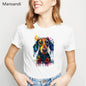 watercolor Jack russell terrier animal printed t shirt