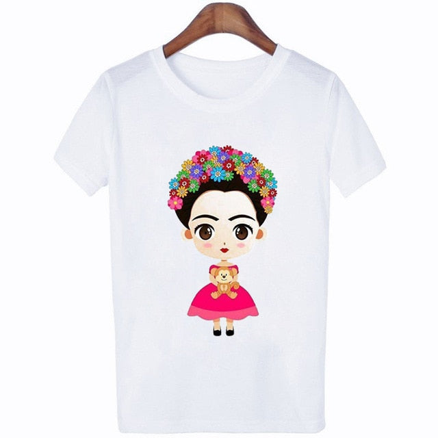 Women T-shirt Cute Printing Short Sleeved