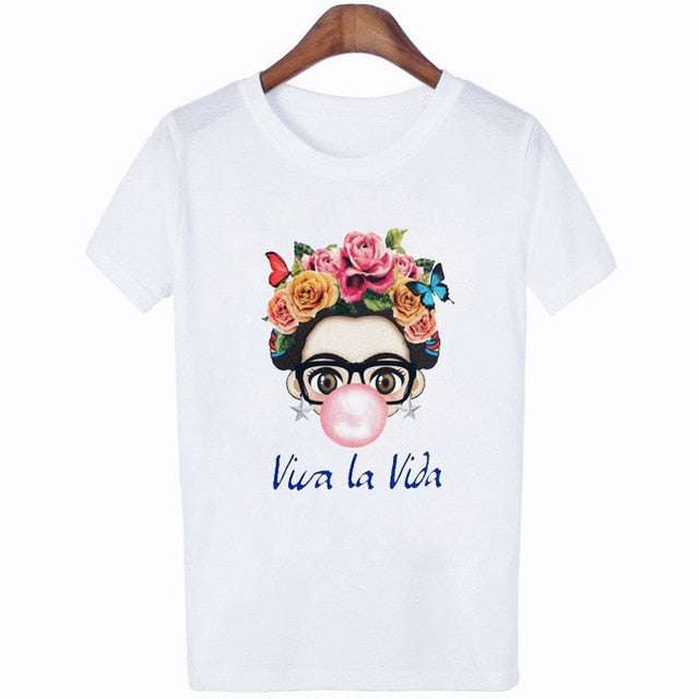 Women T-shirt Cute Printing Short Sleeved