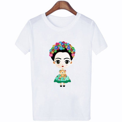 Women T-shirt Cute Printing Short Sleeved