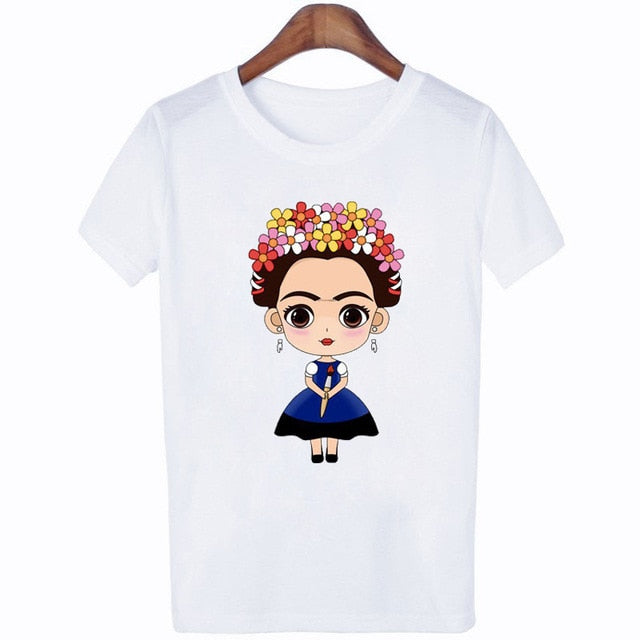 Women T-shirt Cute Printing Short Sleeved