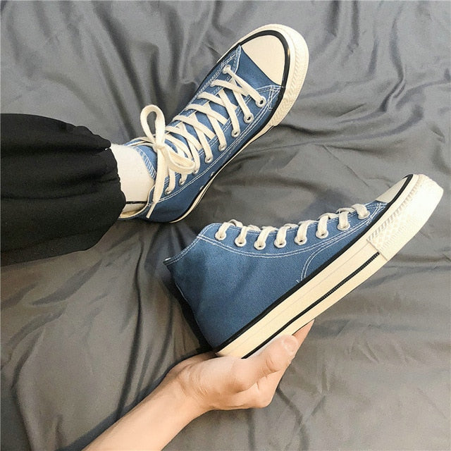 New Spring High Top Men Casual Vulcanize Shoes
