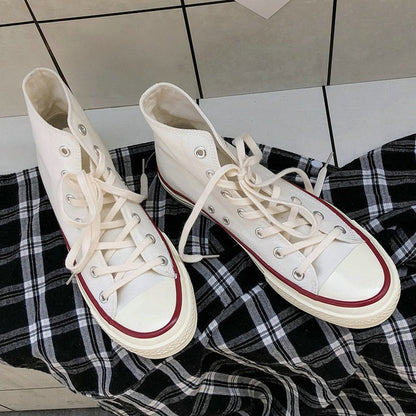 New Spring High Top Men Casual Vulcanize Shoes