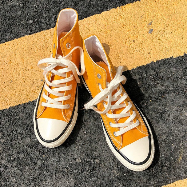 New Spring High Top Men Casual Vulcanize Shoes