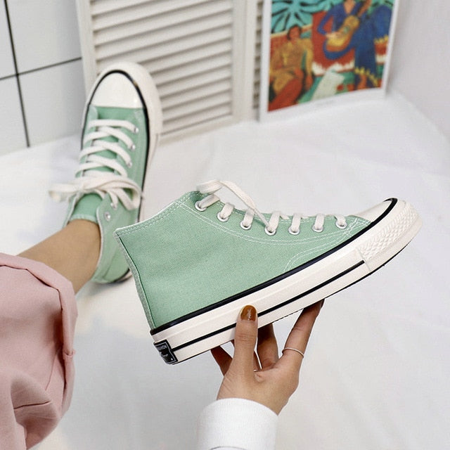 New Spring High Top Men Casual Vulcanize Shoes