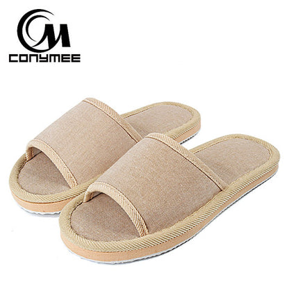 Winter Men Home Indoor Slippers Flip Flops Soft