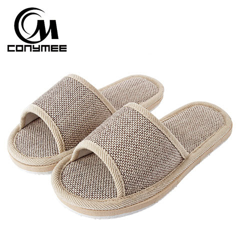 Winter Men Home Indoor Slippers Flip Flops Soft