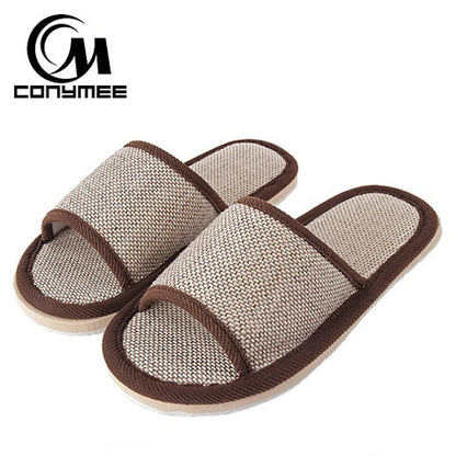 Winter Men Home Indoor Slippers Flip Flops Soft