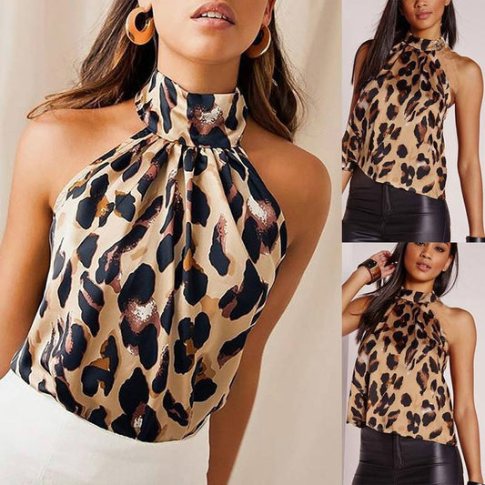 Sexy Off Shoulder Leopard Blouse