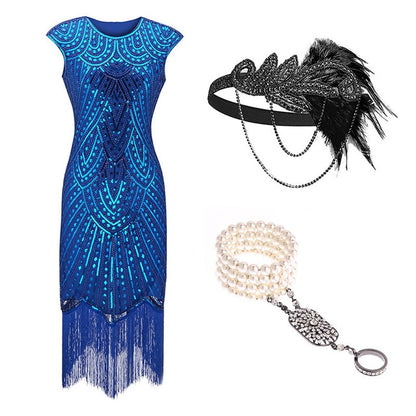 Beaded Flapper Party Dress