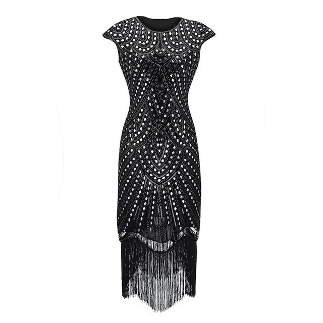 Beaded Flapper Party Dress