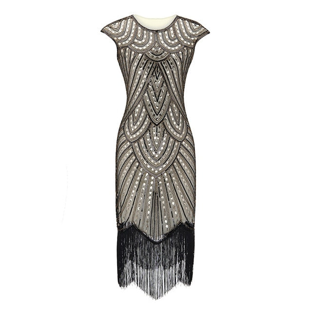 Beaded Flapper Party Dress