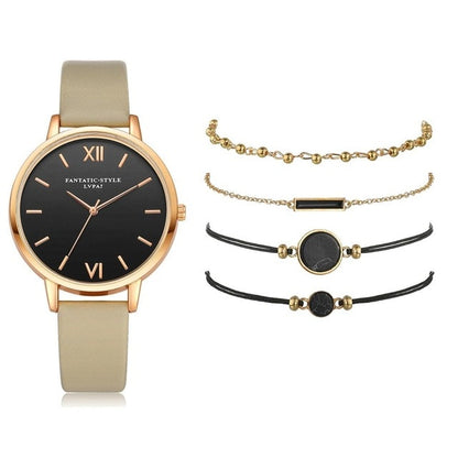 Women 5pcs Woman Quartz Wristwatch