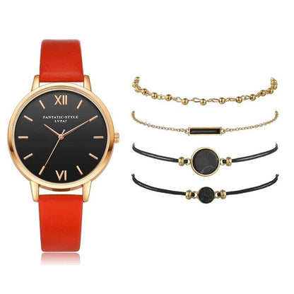 Women 5pcs Woman Quartz Wristwatch