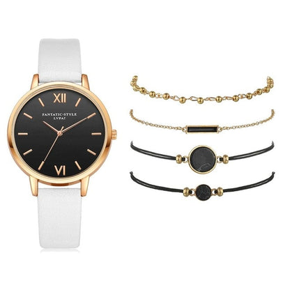 Women 5pcs Woman Quartz Wristwatch