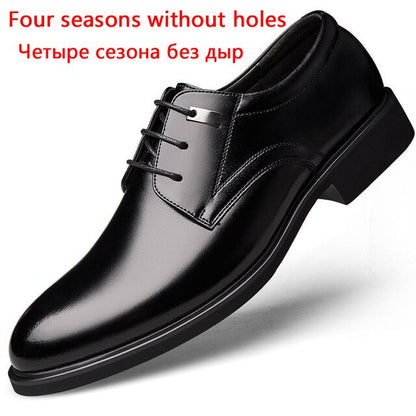 UPUPER Mens Dress Shoes Summer Breathable Hole Soft Leather Shoes