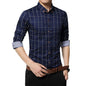 Long Sleeve Formal Men Shirt Turn-down Collar