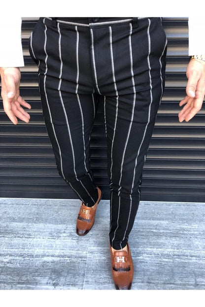 Fashion Plus Size Men Casual Slim Fit Skinny Business Formal Suit Dress Pants Slacks Trousers New