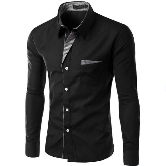 Hot Sale New Fashion Camisa Masculina Long Sleeve Shirt