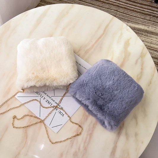 Faux Fur Crossbody Bags for Women