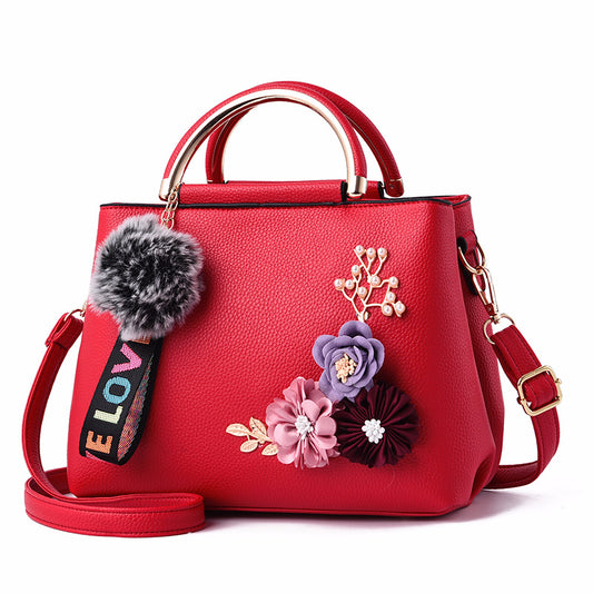 Artificial Flower Crossbody Tote Bags