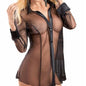 Women Button Lingerie Dress