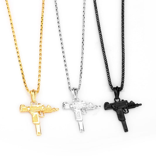 PUBG Game UZI Kolye GUN Shape Pendant Necklace