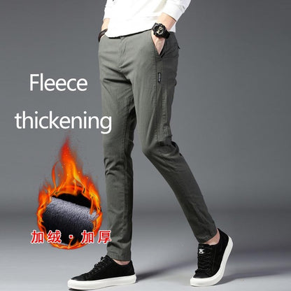 Casual Mens Business Male Trousers Classics Mid