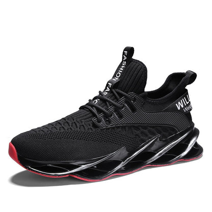 Men Jogging Walking Sports Shoes High-quality Lace-up Athietic Breathable Blade Sneakers