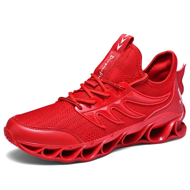 Men Jogging Walking Sports Shoes High-quality Lace-up Athietic Breathable Blade Sneakers