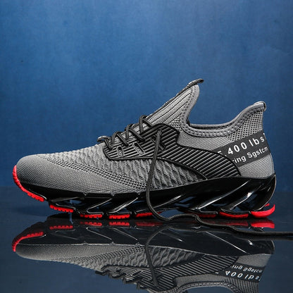 Men Jogging Walking Sports Shoes High-quality Lace-up Athietic Breathable Blade Sneakers