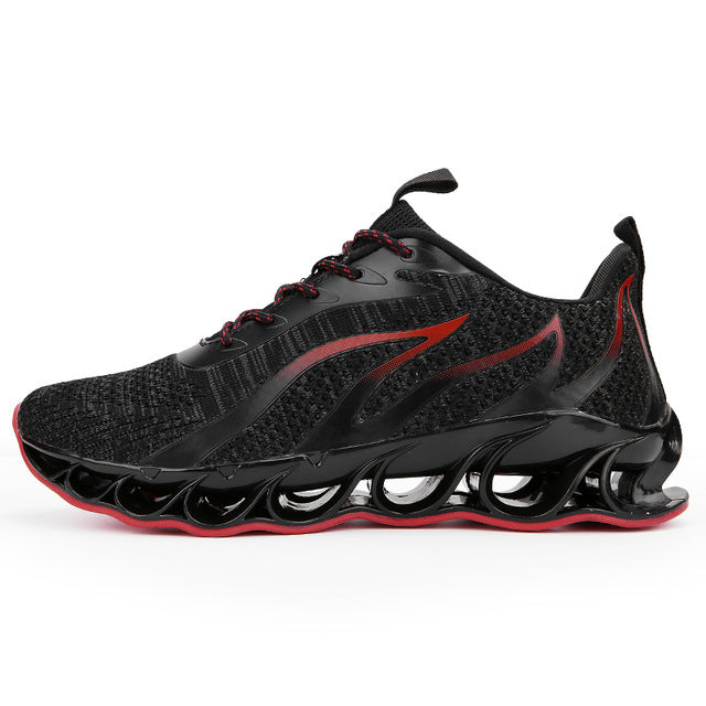 Men Jogging Walking Sports Shoes High-quality Lace-up Athietic Breathable Blade Sneakers