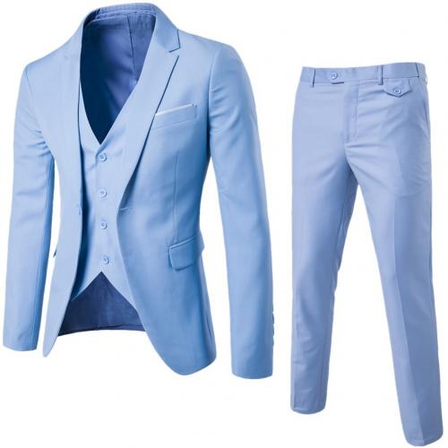 3Pcs/Set Luxury Plus Size Men Suit Set Formal Blazer +Vest +Pants Suits