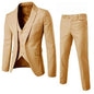 3Pcs/Set Luxury Plus Size Men Suit Set Formal Blazer +Vest +Pants Suits