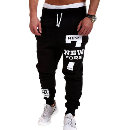 Men Casual Jogger Solid Hip Hop High Street Trousers Pants