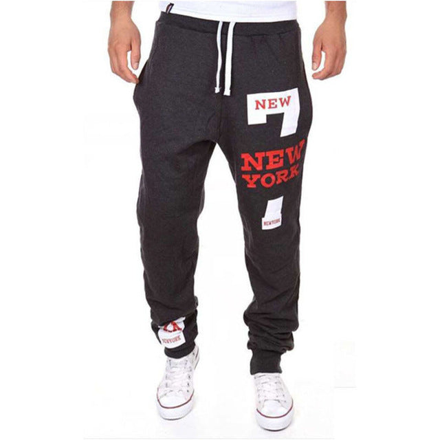 Men Casual Jogger Solid Hip Hop High Street Trousers Pants