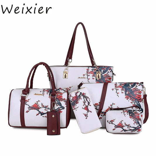 WEIXIER New Women PU Leather Handbags