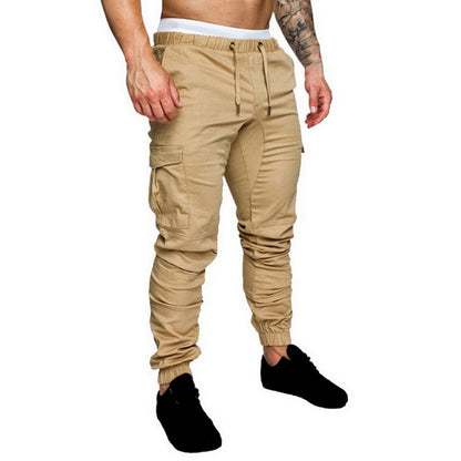 New Fitness Trousers Stitching Elastic Soft Slim Fit Sports Pencil Pants